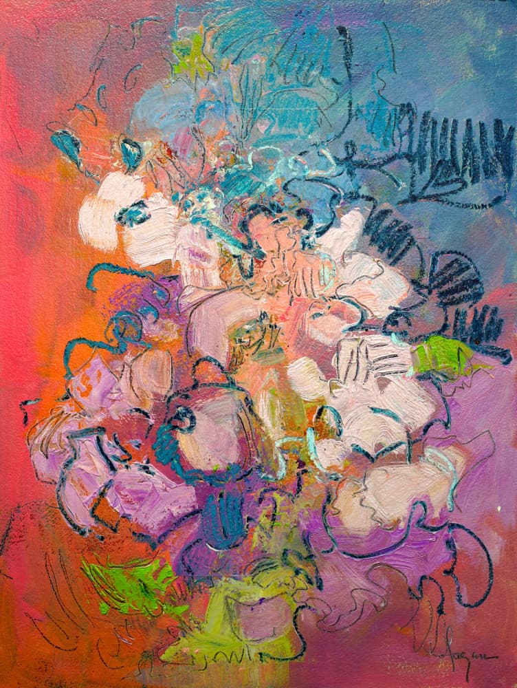 Floral Dreamscape by Dorothy Fagan — canvas wall art