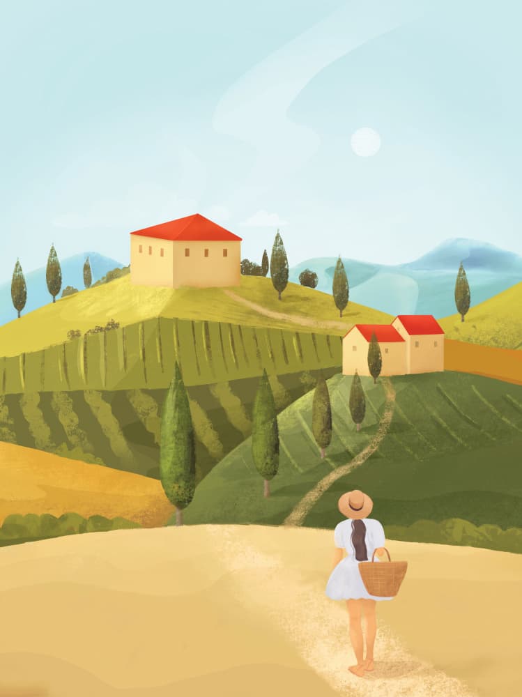 Tuscany by Petra Lizde — canvas wall art