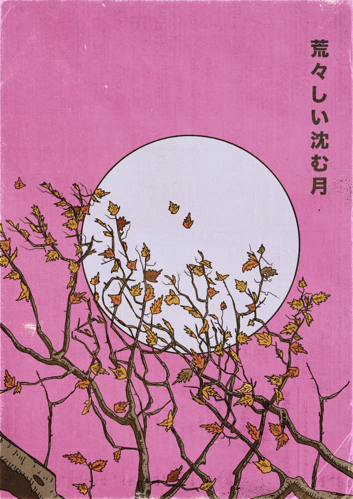 Japanese Autumn Moon by Nicholas — canvas wall art