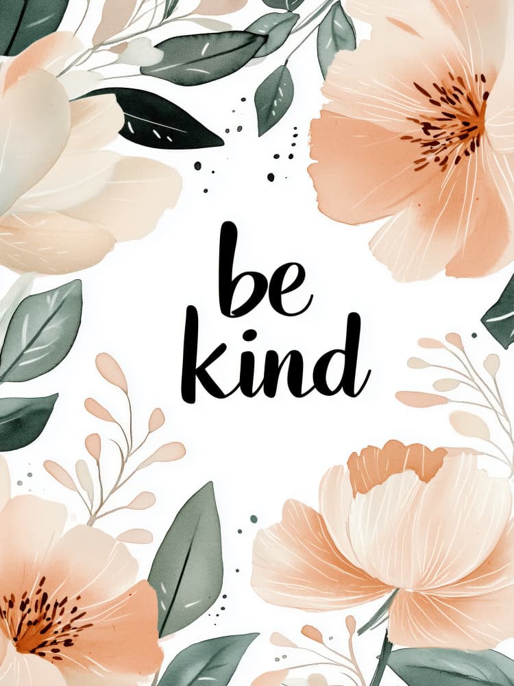 Floral Kindness by Treechild — canvas wall art