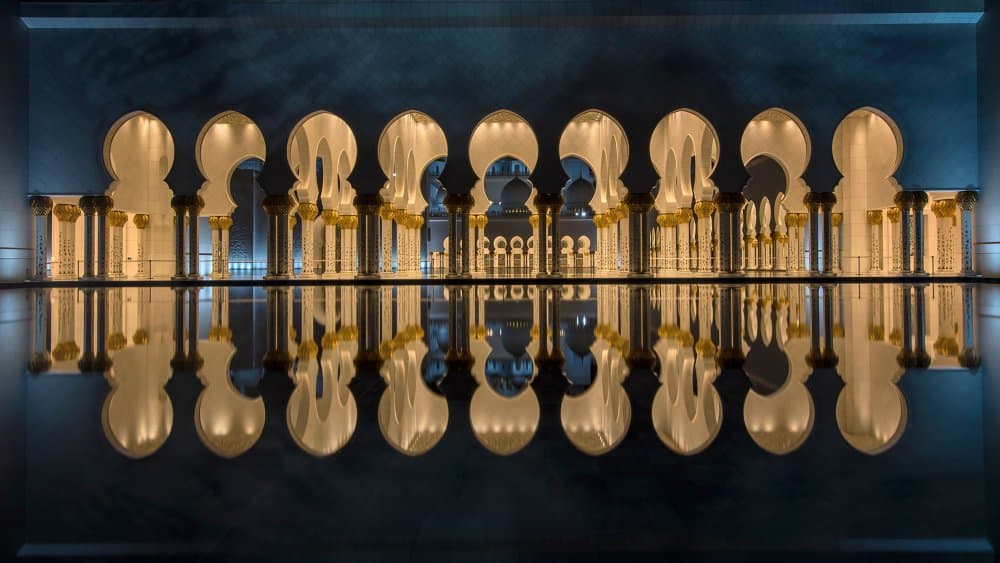 Golden Arches Reflection by Vivek Kalla — canvas wall art