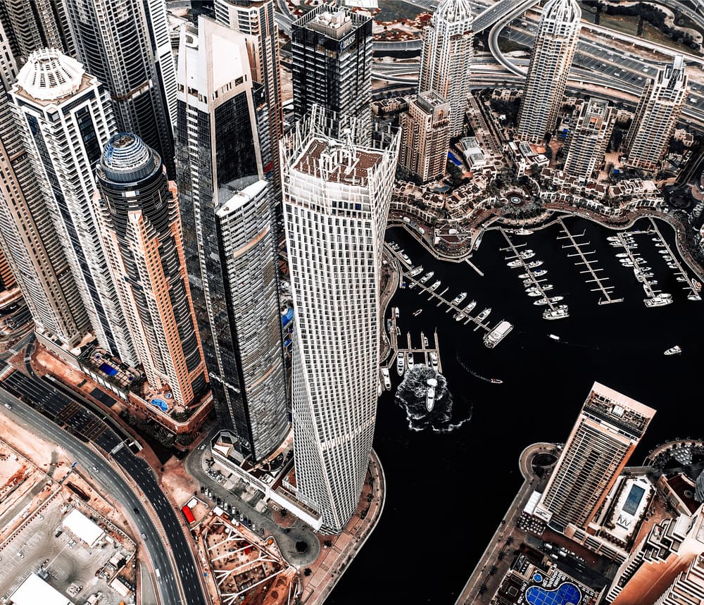 Modern City Marina by Carmine Chiriacò — canvas wall art