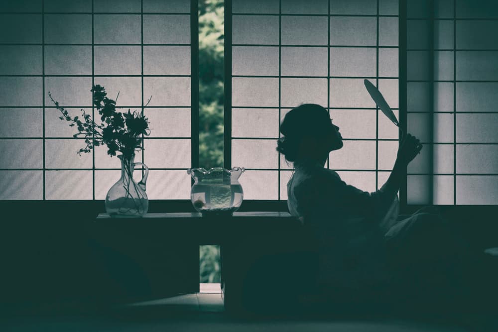 Quiet Japanese Silhouette by 7 Flavor C/P — canvas wall art
