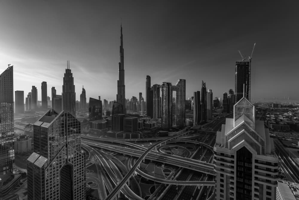 Downtown Dubai Skyline by Mrinal Nath — canvas wall art