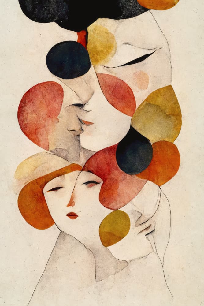 Embrace of Echoes by Treechild — canvas wall art