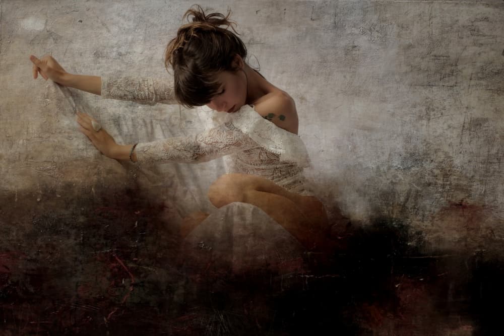 Ethereal Dancer Pose by Olga Mest — canvas wall art