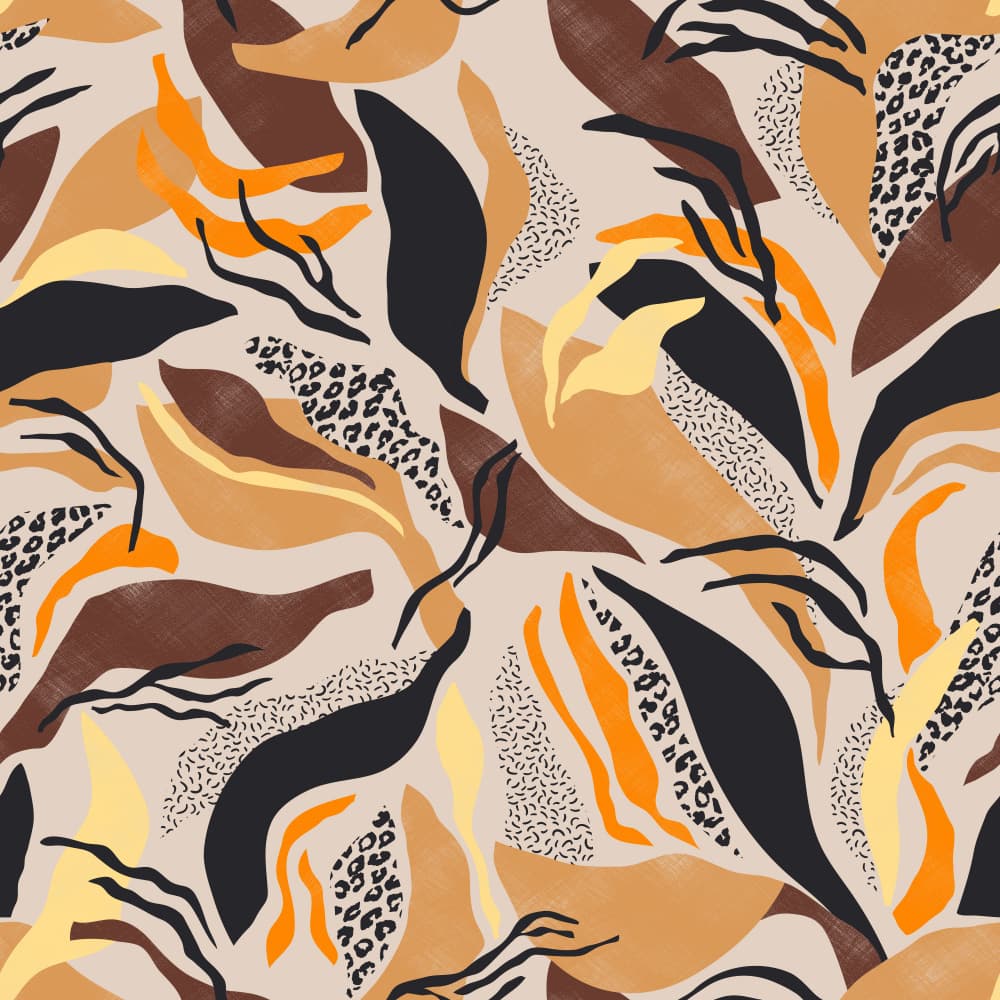 Abstract Safari Shapes by Alexandra Weise — canvas wall art