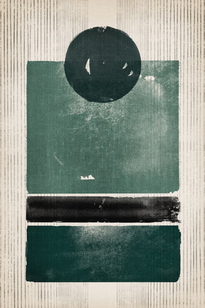 Modern Green Abstraction by Ema Paraschiv — canvas wall art