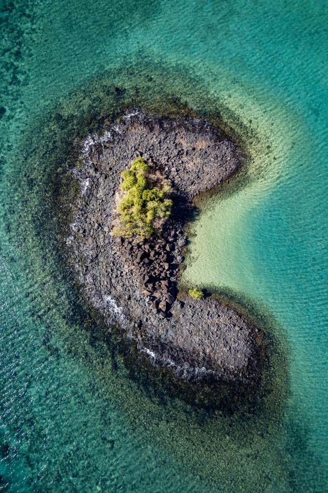 Rocky Island Clear Water by Serge Melesan — canvas wall art