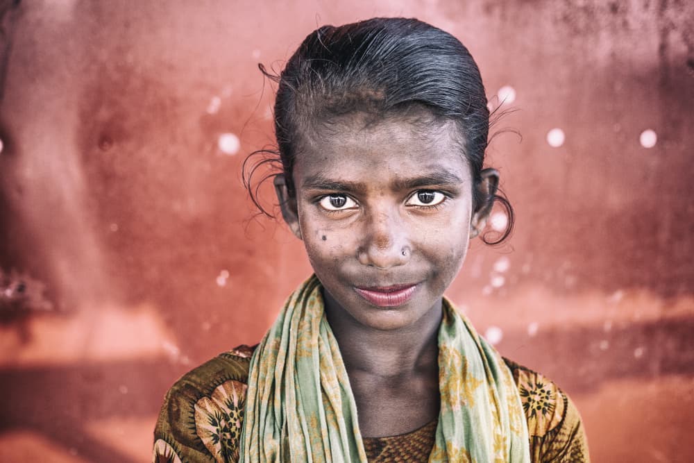 Soulful Girl Portrait by Marcel Rebro — canvas wall art