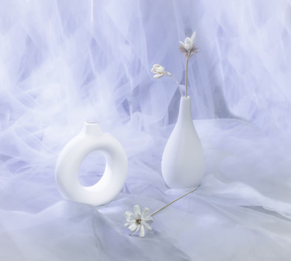 Soft Lavender Vases by Betty Liu — canvas wall art