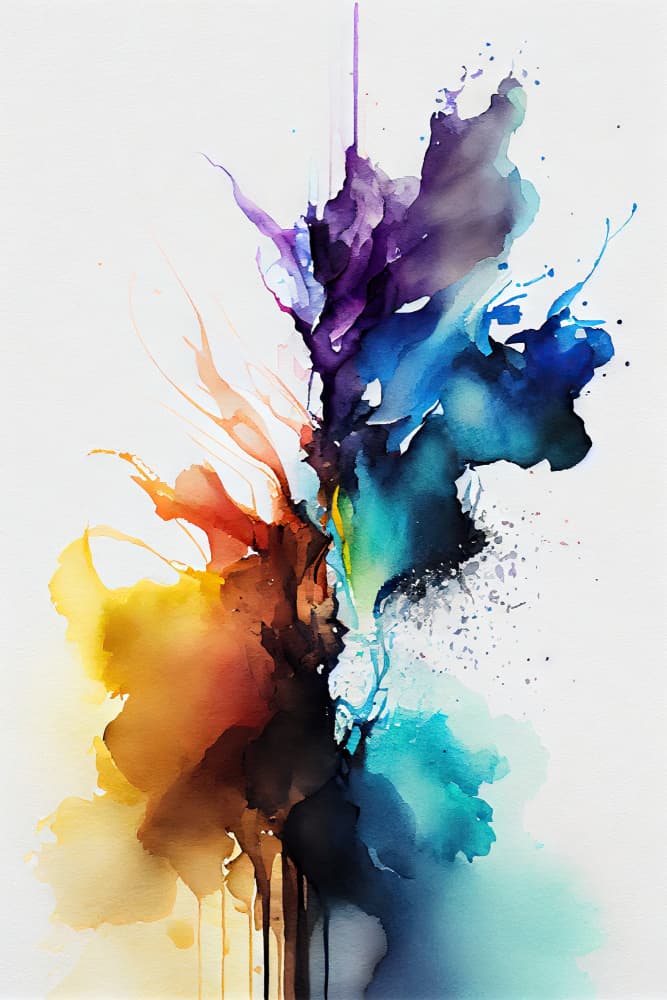 Vibrant Color Splash by Mauro — canvas wall art