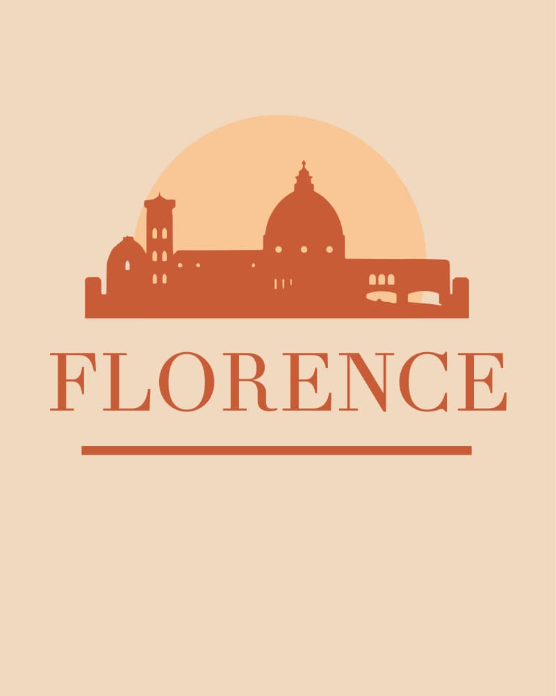 Florence Sunset Silhouette by Emiliano Deificus — canvas wall art