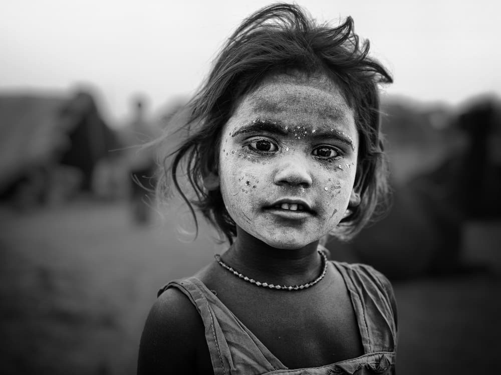 Painted Child's Gaze by Pavol Stranak — canvas wall art