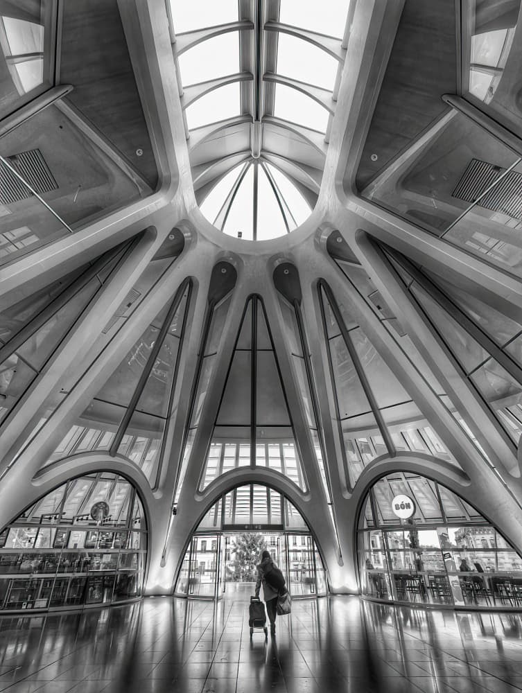 Modern Archway Traveler by Frank Bruynseraede — canvas wall art