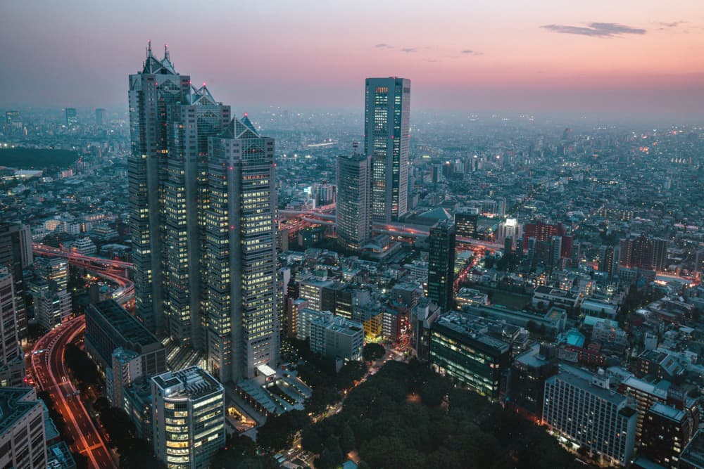 Tokyo Sunset Skyline by sirou.minami — canvas wall art