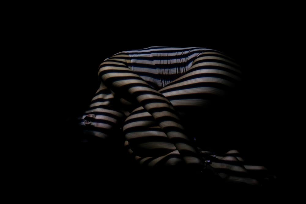 Serene Striped Form by Athos K. Florides — canvas wall art
