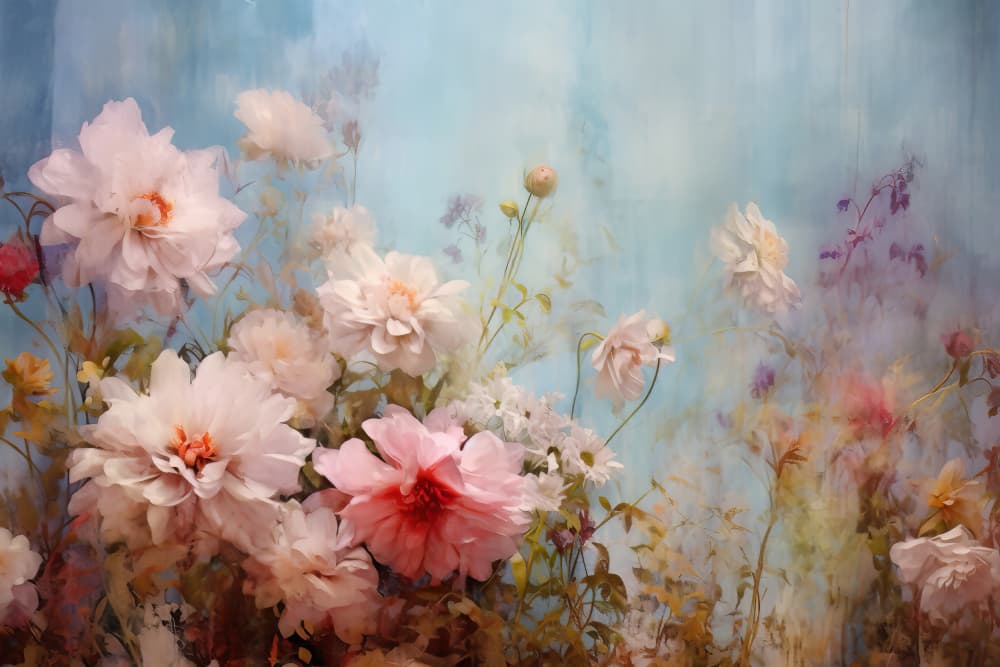Dreamy Floral Garden by Bilge Paksoylu — canvas wall art