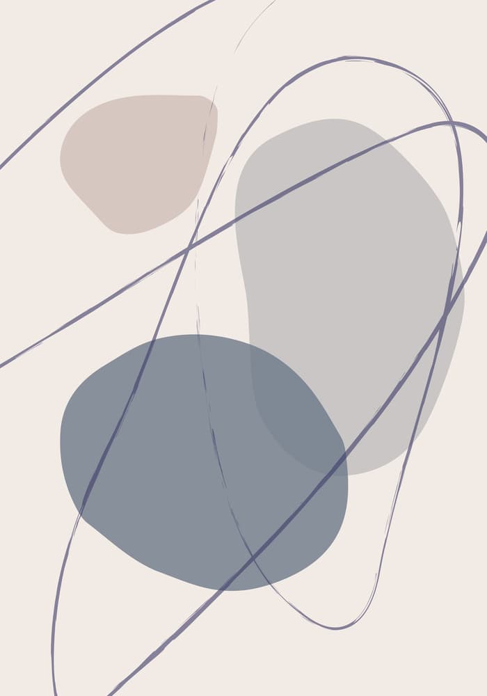 Soft Abstract Shapes by Pictufy Studio — canvas wall art