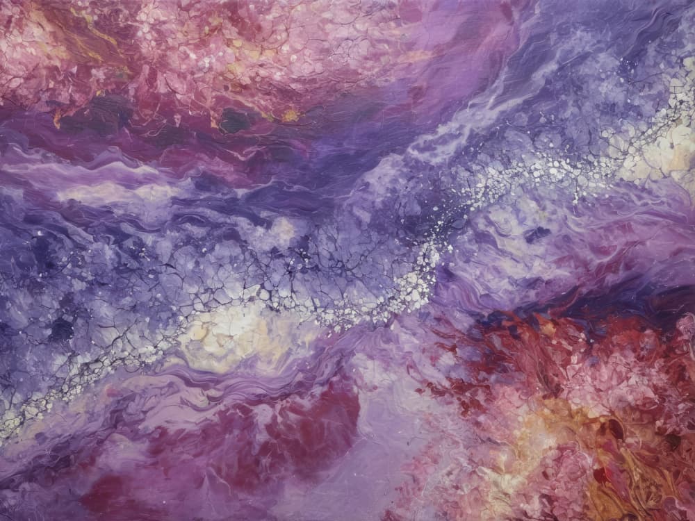 Ethereal Cosmic Flow by Alpenglow Workshop — canvas wall art