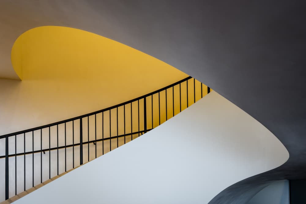Abstract Staircase Curves by Linda Wride — canvas wall art