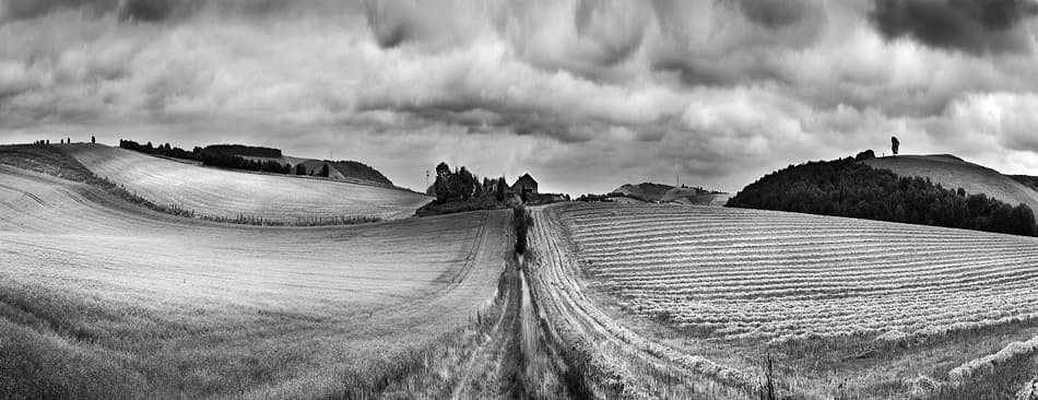 Rural Path Panorama by Clive Collie — canvas wall art