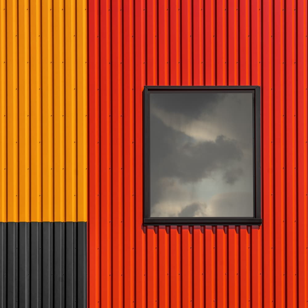 Geometric Wall Reflection by Luc Vangindertael (laGrange) — canvas wall art