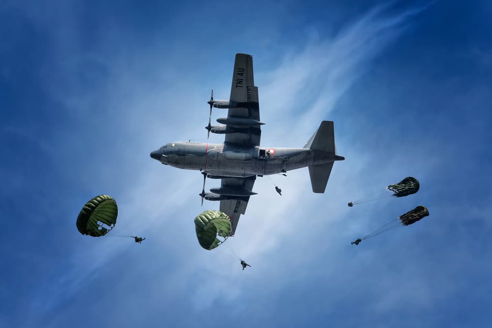 Airborne Troop Drop by Rooswandy Juniawan — canvas wall art