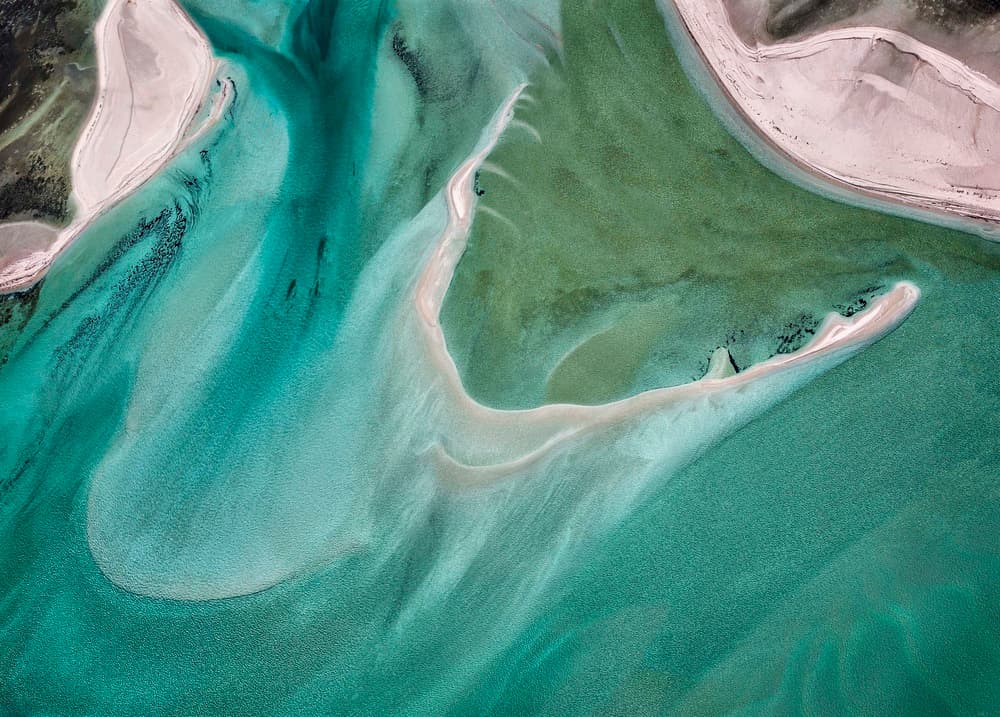 Aerial Coastal Patterns by Jocelyn Manning — canvas wall art