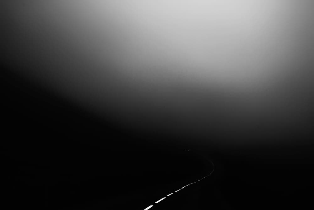 Dark Foggy Road by swapnil deshpande — canvas wall art