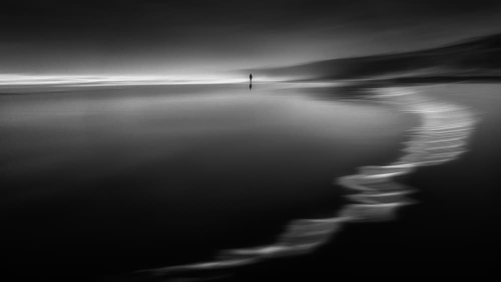 Solitary Figure Horizon by Marco Antonio Cobo — canvas wall art