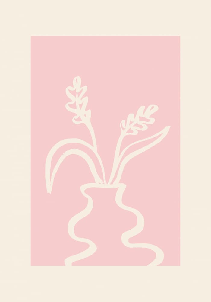 Minimalist Pink Botanicals by Studio JKN — canvas wall art
