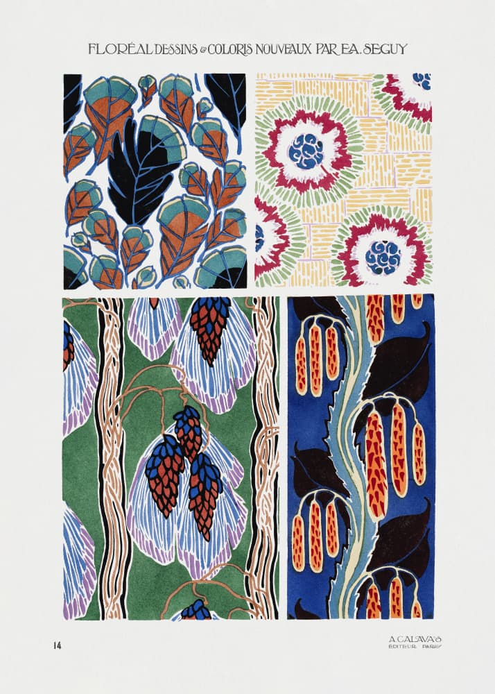 Patterns 14 by Emile Alain Seguy — canvas wall art