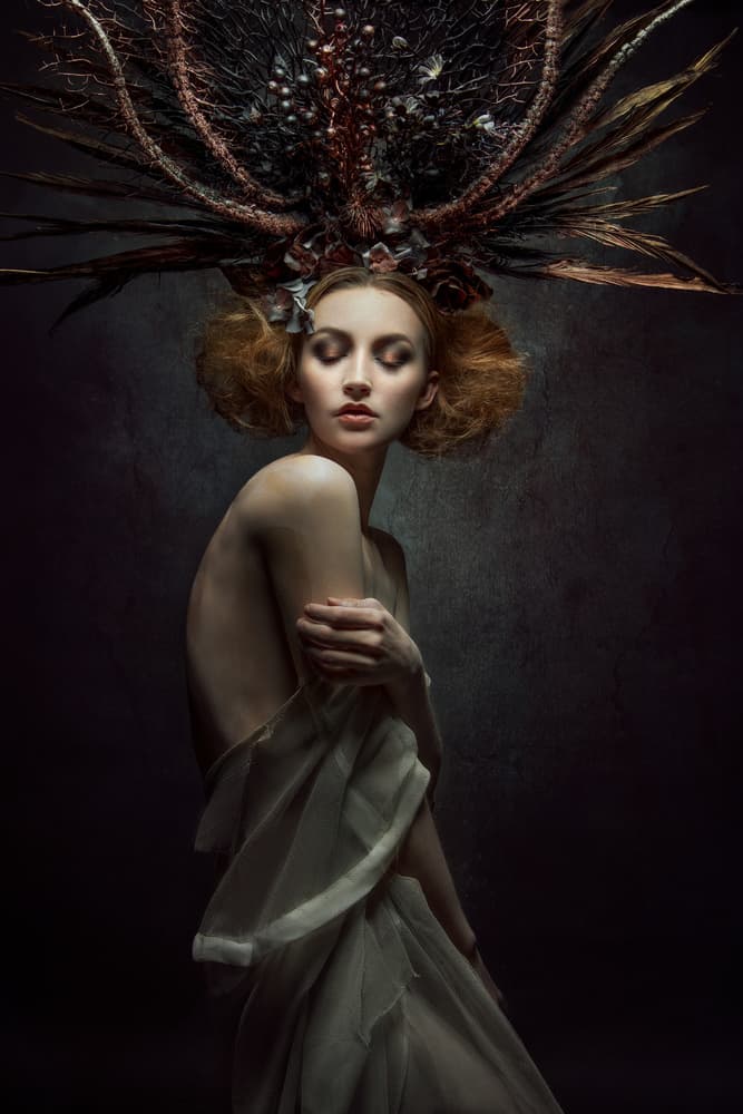 Ethereal Crowned Woman by Siegart — canvas wall art