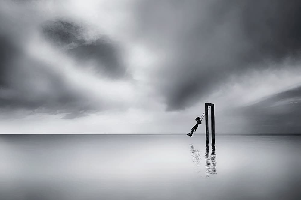 Solitary Water Swing by Maria Kaimaki — canvas wall art