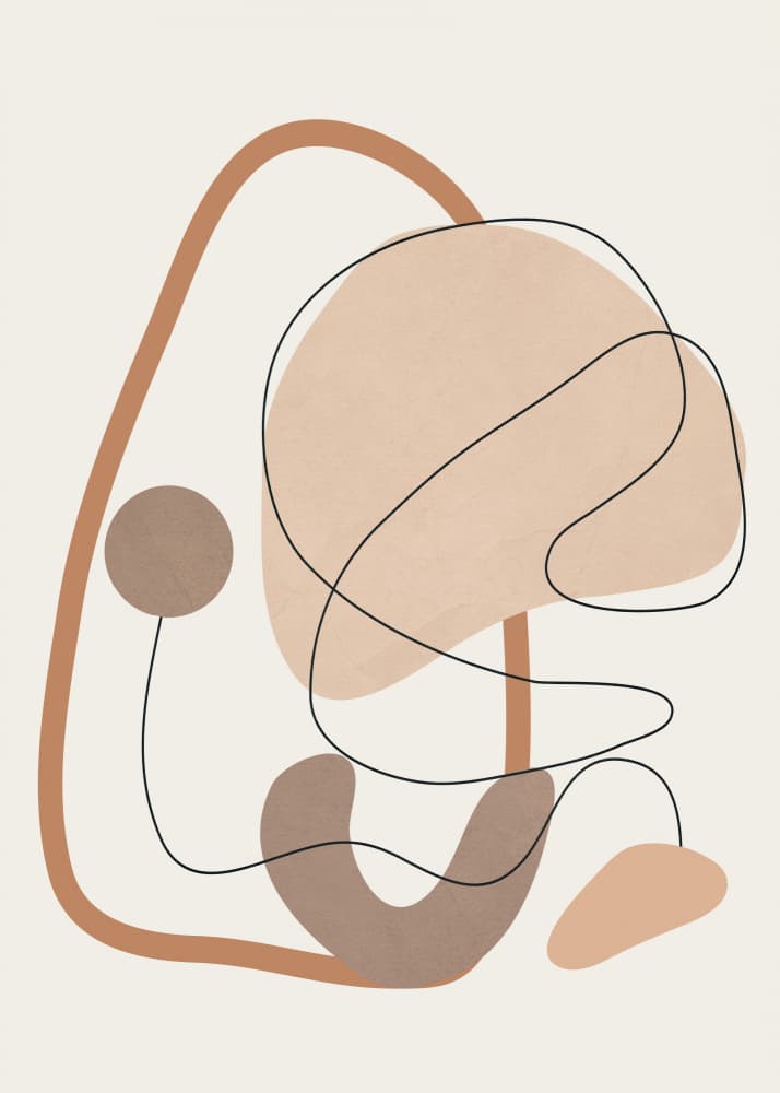Earthy Abstract Shapes by City Art — canvas wall art