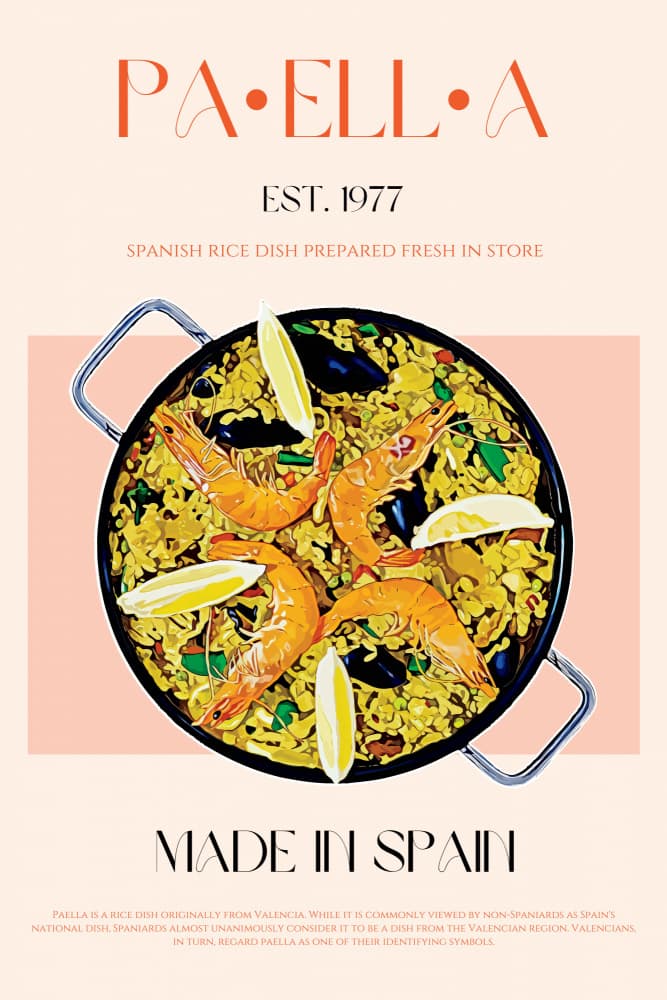 Delicious Spanish Paella by Nazma Khokhar — canvas wall art