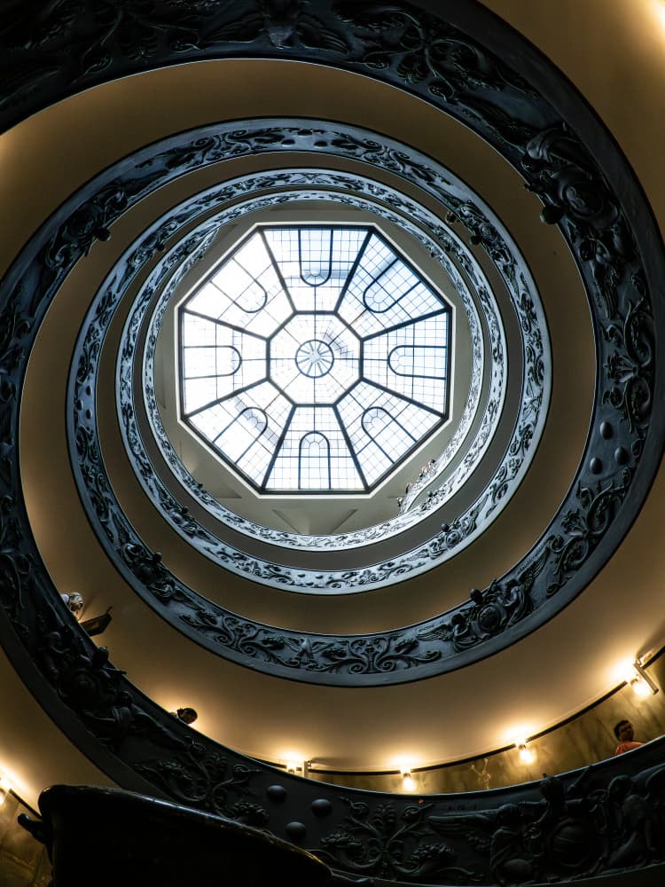 Grand Spiral Staircase by KIMIO KOBAYASHI — canvas wall art