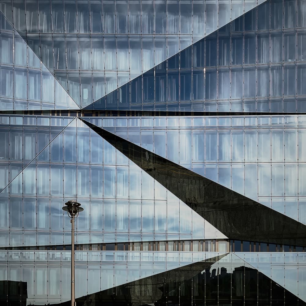 Geometric Glass Reflections by By PEJ — canvas wall art