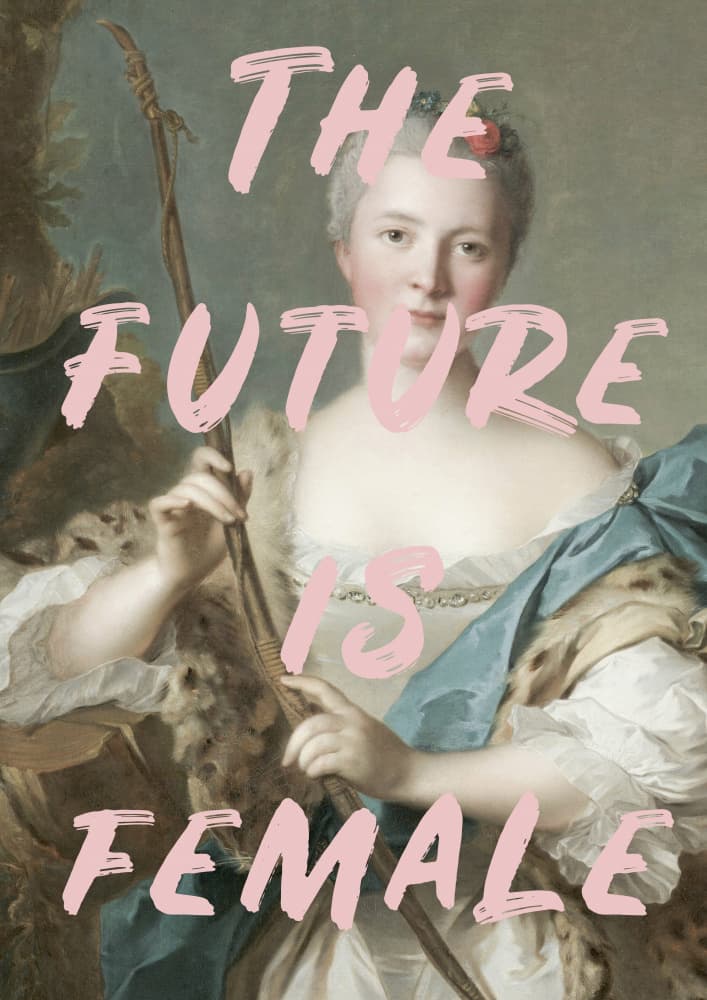 Future Is Female Portrait by Talitha McQueen — canvas wall art