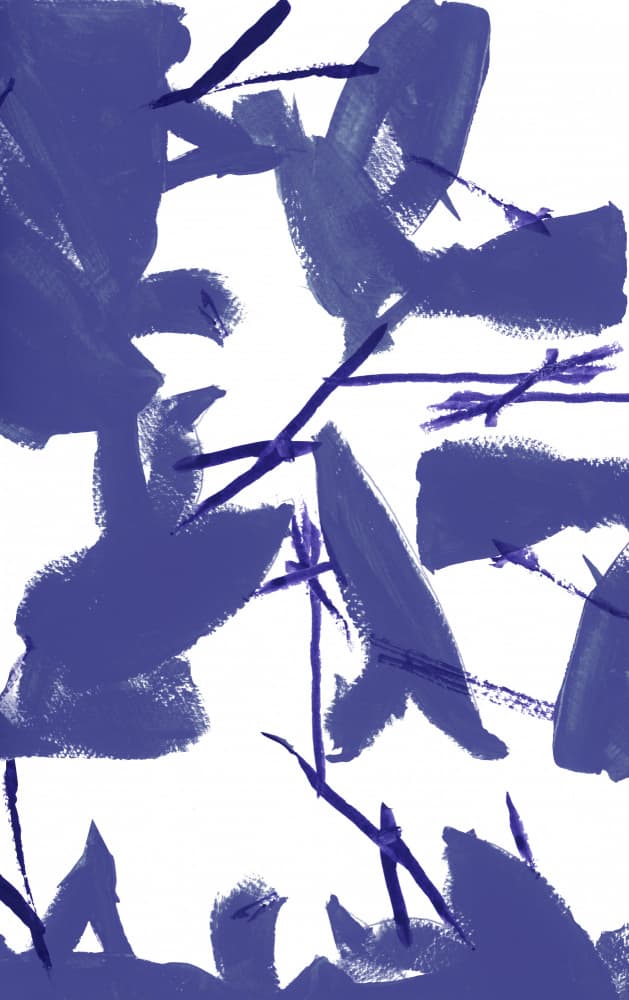 Modern Indigo Flow by cartissi — canvas wall art