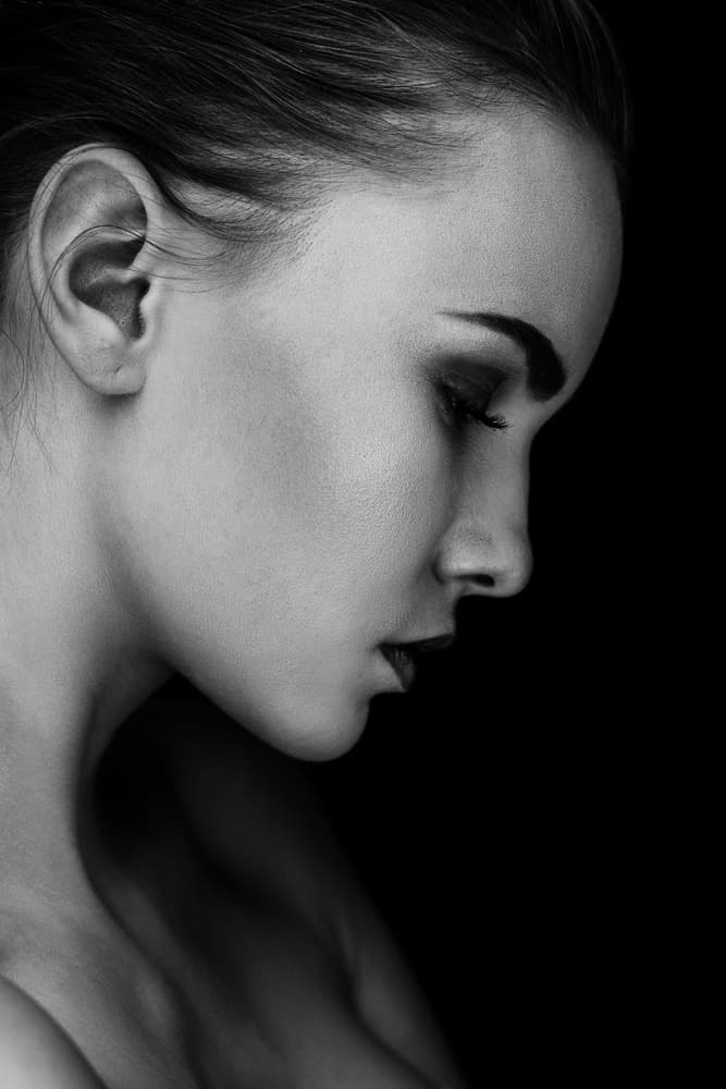Serene Woman Profile by Martin Krystynek MQEP — canvas wall art