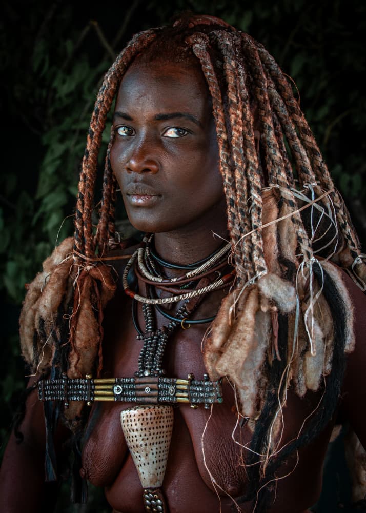 Striking Himba Woman by Rudy Mareel — canvas wall art