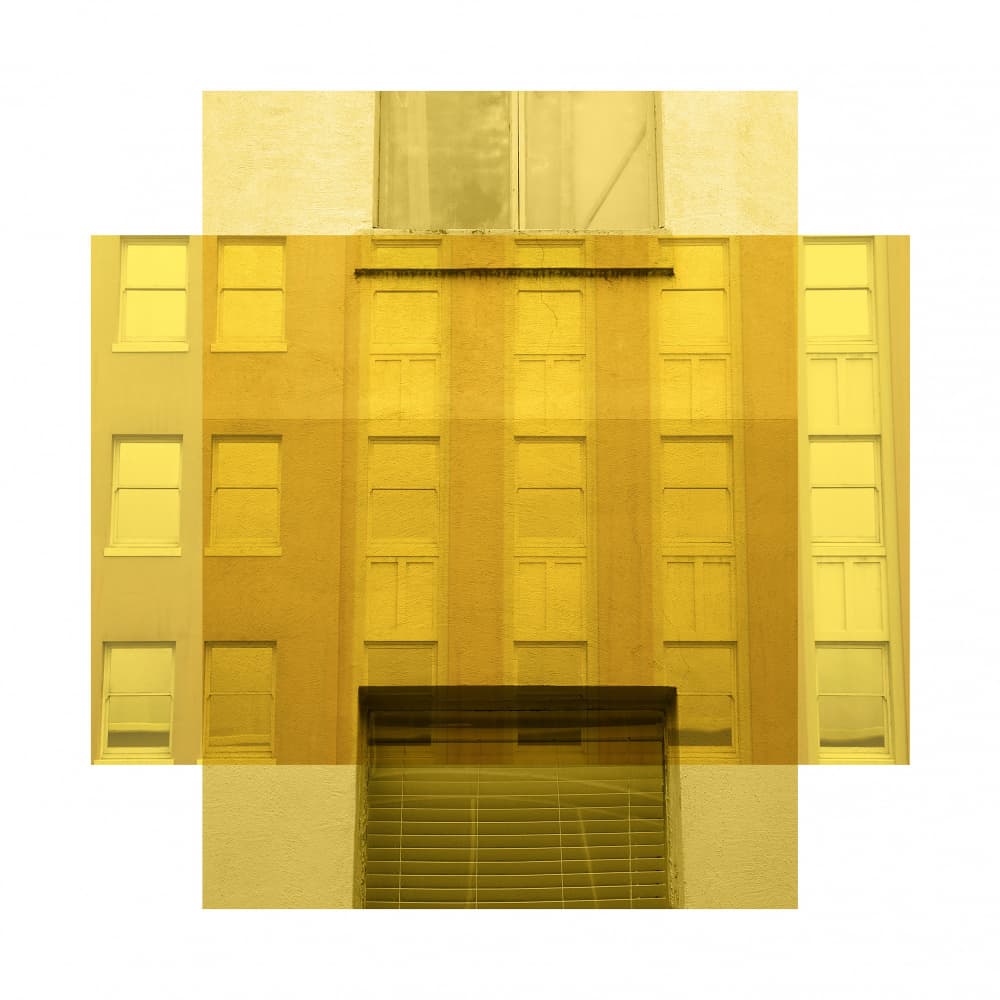 Urban Gold Facade by Diana Jahns — canvas wall art