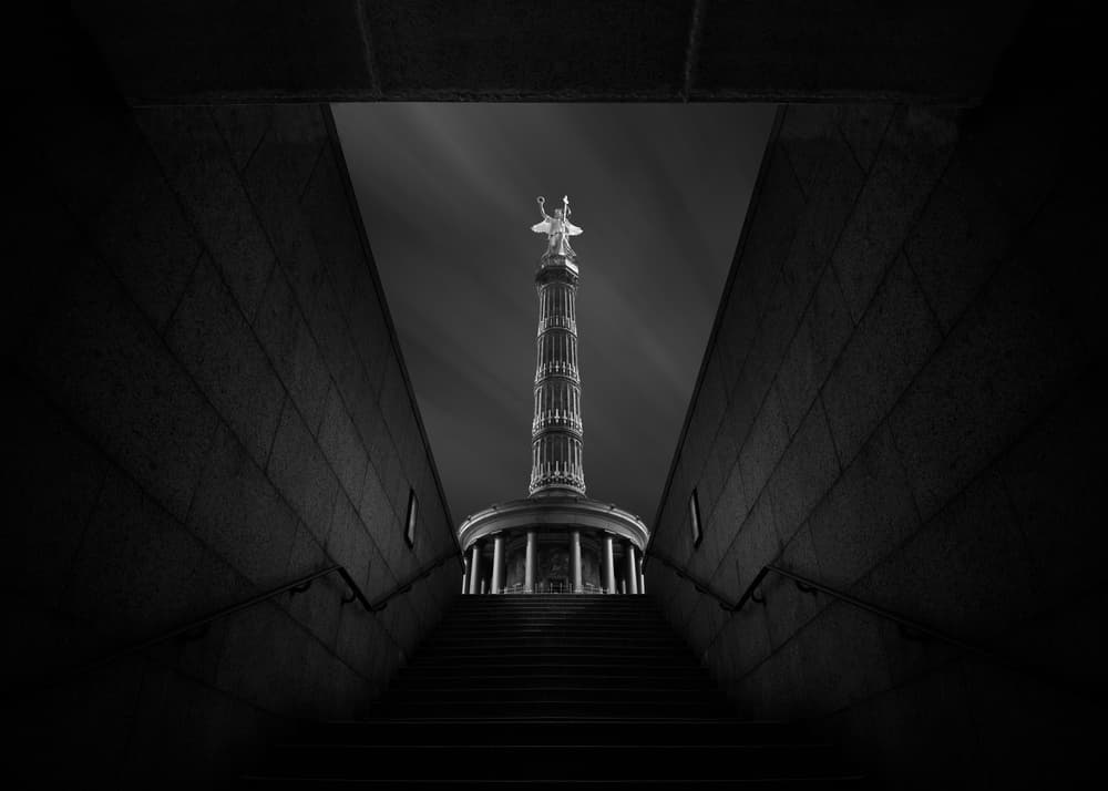 Victory Column Ascent Berlin by Nadav Jonas — canvas wall art