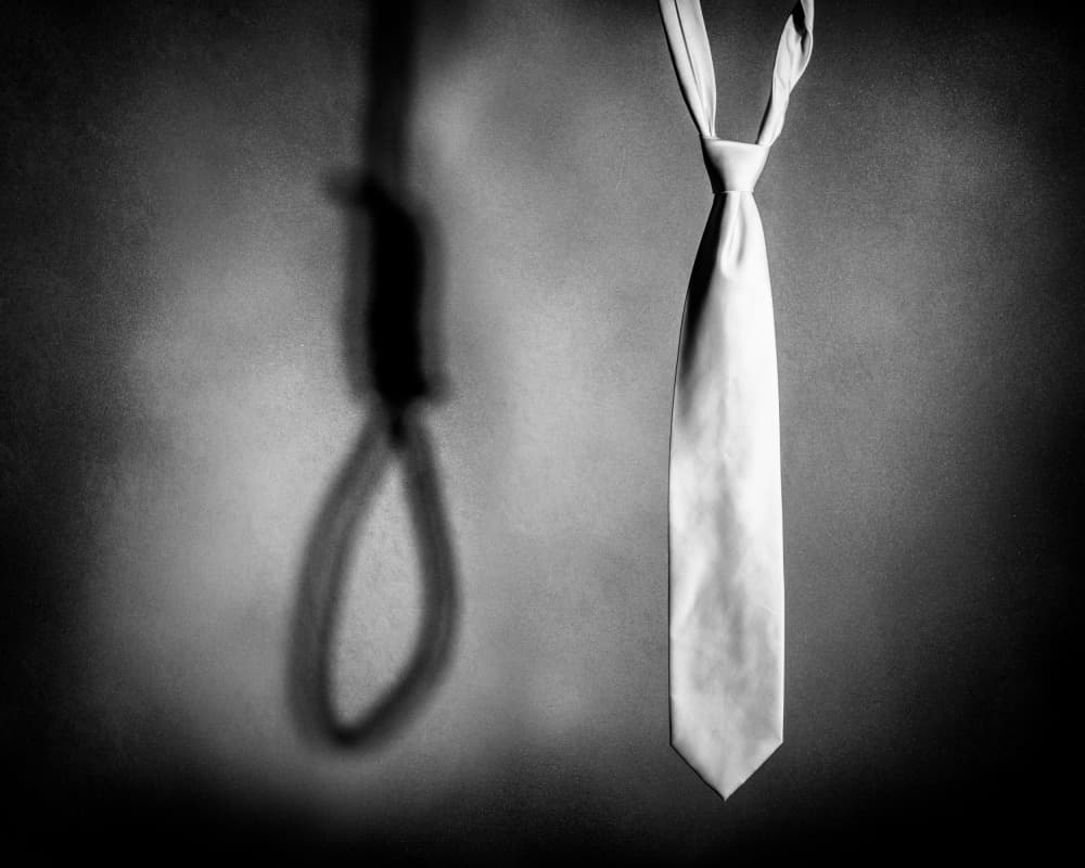 Symbolic Shadow White Tie by Petri Damstén — canvas wall art