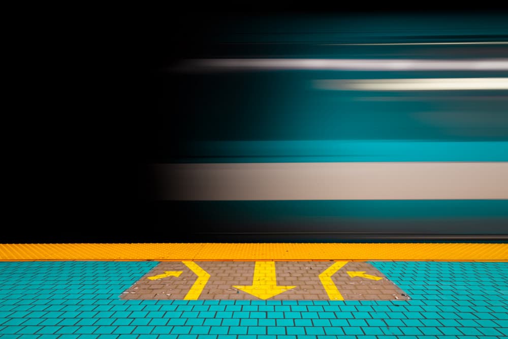 Dynamic Subway Speed by Tony Xu — canvas wall art