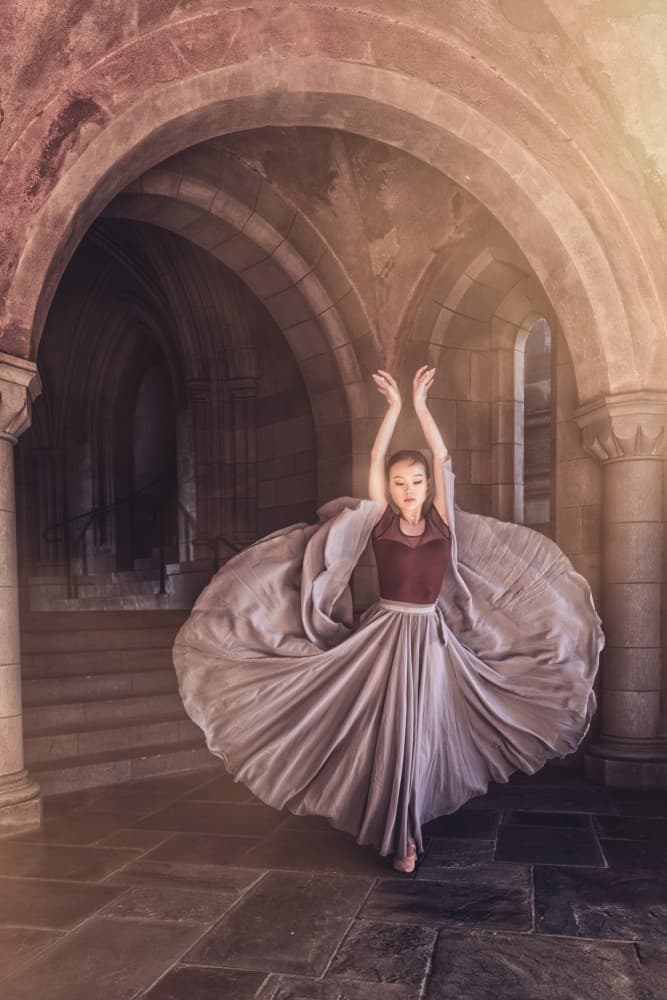 Graceful Archway Dance by Deming W — canvas wall art