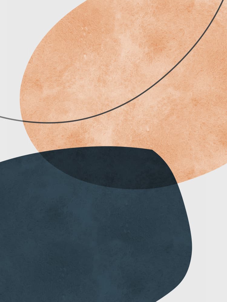 Earthy Organic Shapes by Vitor Costa — canvas wall art