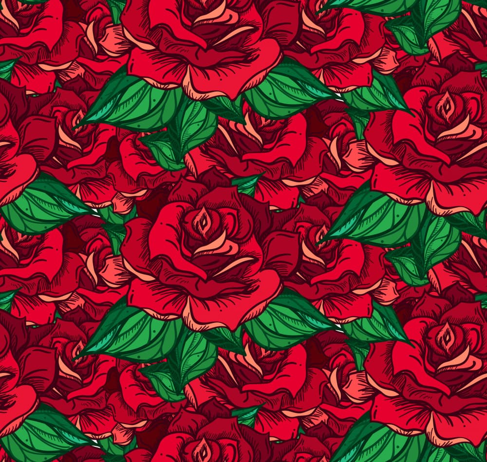 Vibrant Red Roses by Marika Barsrsind — canvas wall art